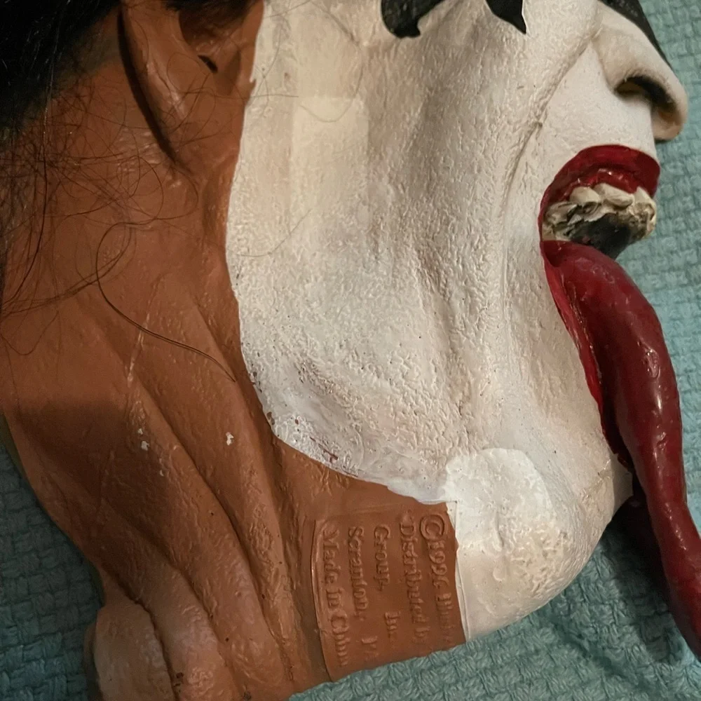 Gene Simmons KISS  Rubber  Pull Over Mask W Hair 1996 KISS    Paper Magic Group